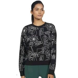 New Nike Sportswear Womens Icon Clash Crew Sweatshirt Sz M CZ1868 010 NSW Fleece